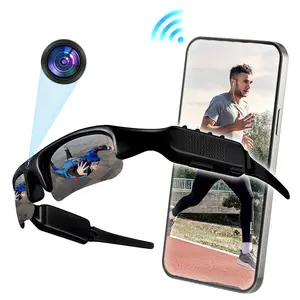 Smart Glasses With Camera,Glasses With Built in High-Definition Camera,video glasses,Multifunctional Smart Glasses,Polarized Lenses For Outdoor UV Protection,Wifi Connection,For Outdoor Sports Fishing Hiking Biking,Men Gifts