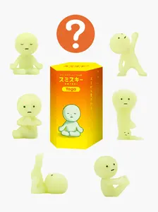 Smiski Yoga Series Glow in The Dark Mini Figures – Funny Zen Meditation & Desk Decorative Toys