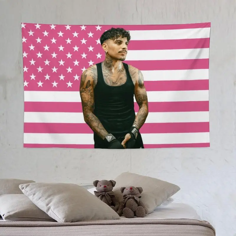 Alejandro Rauw Music Festival Flag Tapestry, 80x60 Inch/40x30in Cotton-Linen Decorative Wall Hanging, Strong Durable Lightweight Washable Indoor Home Decor for Living Room, Gift