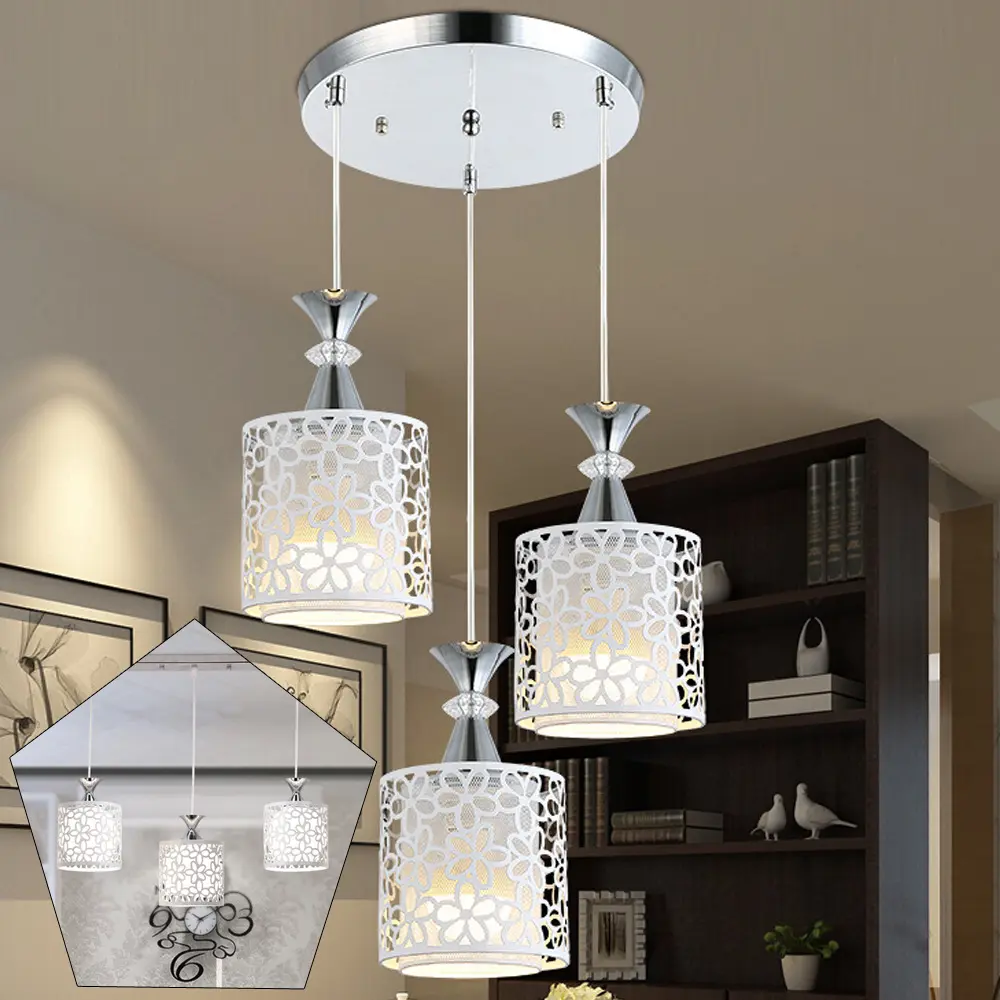 Industrial Black Rust Iron Shade Chandelier - Home Decor Light, Decorative Lights, 3-5 sq ft Irradiation Range, Adjustable Link, Easy Installation, Indoor Ceiling Fixture for Bedroom, Dining Room