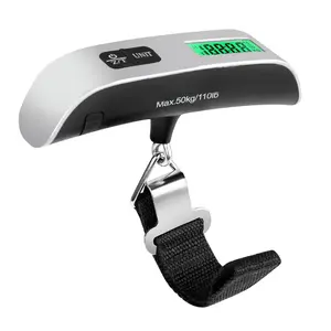 Luggage Digital Scale, Luggage Scale for Travel, Widen Upgrade Rubber Grip, 110 Pounds Portable Suitcase Scales with LED Display digital luggage scale hanging