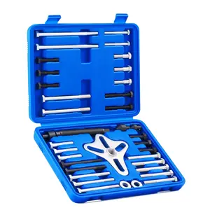 Motor Harmonic Balancer Puller Kit, Power Steering Pulley Puller Installer Tool Set, Automotive Steering Wheel Puller Tool Kit, Flange Type Gear and Crank Puller Set Car