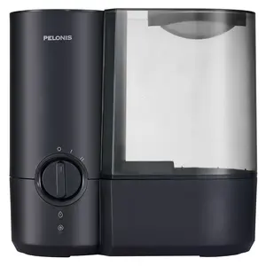 Pelonis Warm Mist Humidifier 1.2 Gallon Large Tank Like New Condition Ultra Quiet Operation 2 Mist Output Settings 23 Hour Runtime Filter Free Design Low Water Auto Shut Off Top Handle Water Tank Easy Refill Aromatherapy Compatible Fast Humidification