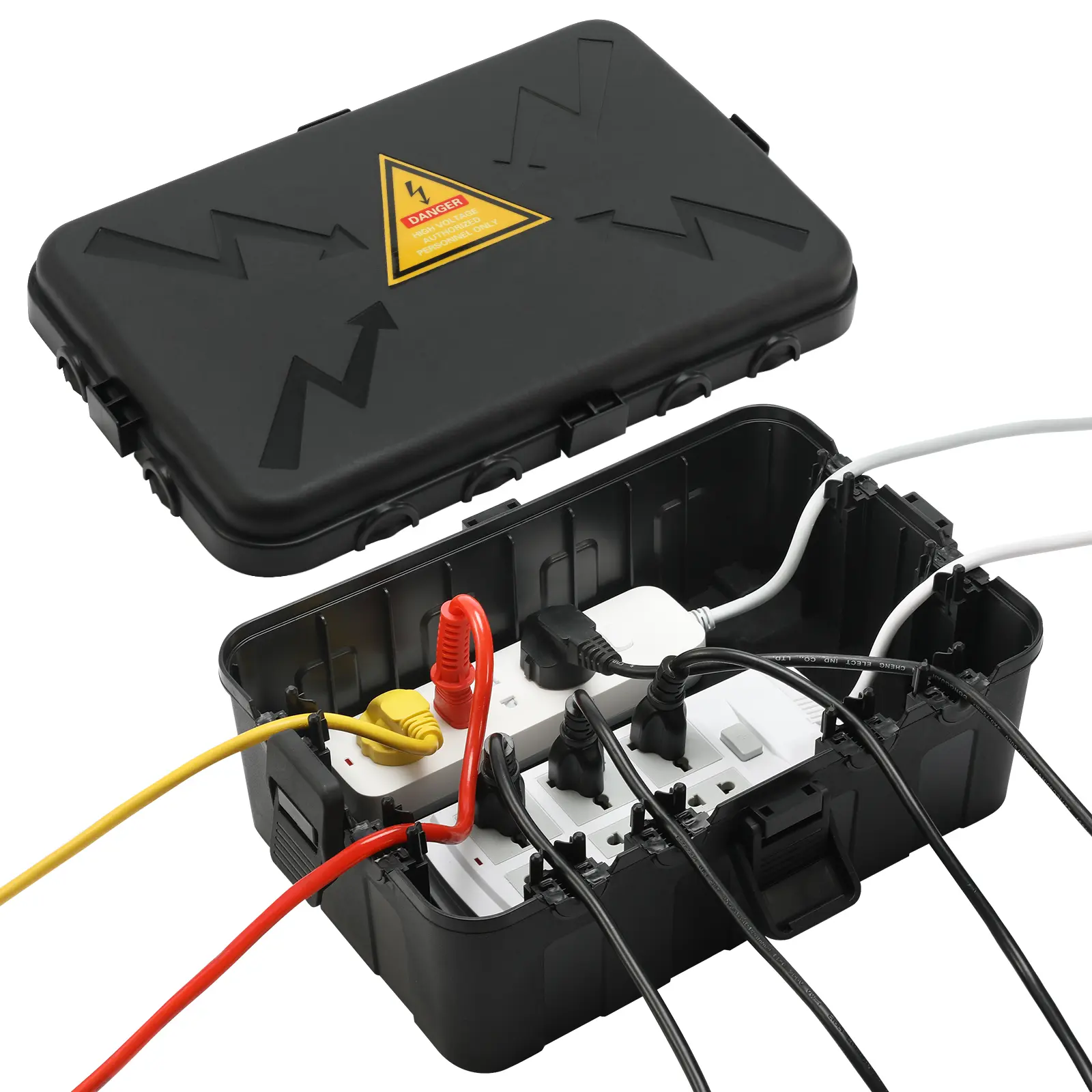 Outdoor Electrical Box, Weatherproof Extension Cord Covers for Indoor & Outdoor, IP54 Waterproof Protect Outlet, Plug, Socket, Timer, Power Strip