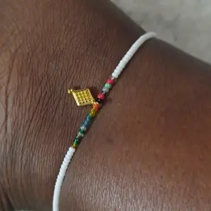 CUTE3 Femal white and multicolore ANKLET  Female Anniversary Birthday Daily Engagement