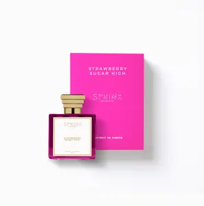 Strawberry Sugar High for Unisex Extrait De Parfum Sweet Gourmand Perfume, Strawberry Vanilla Caramel Marshmallow Perfume