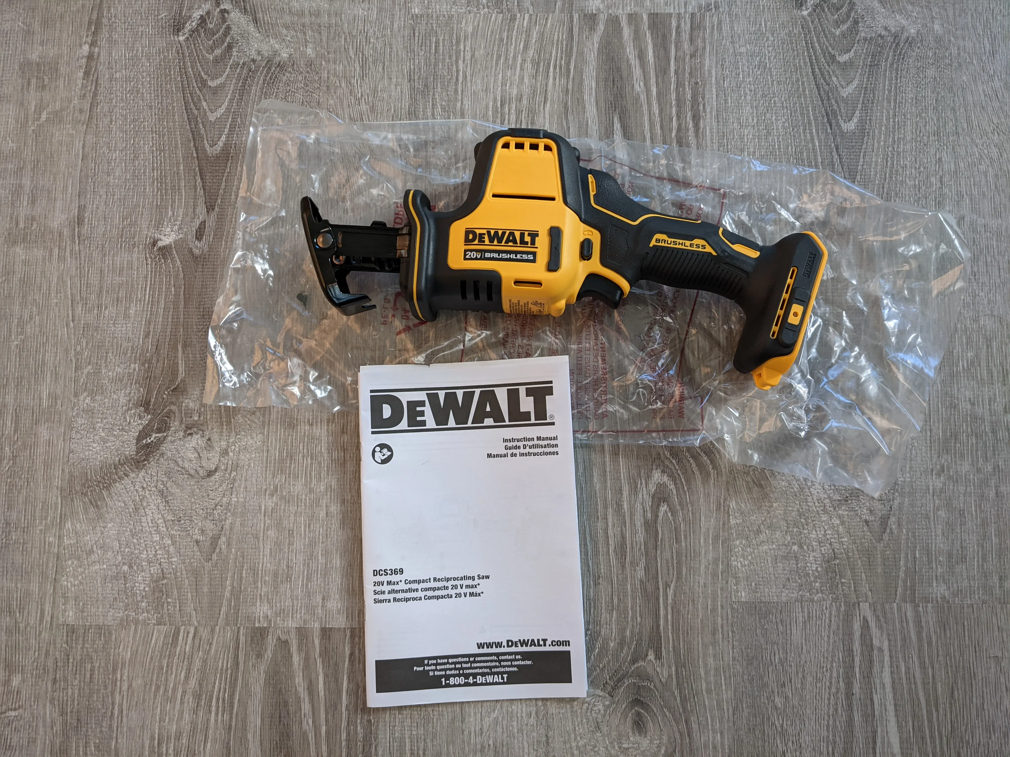DEWALT ATOMIC Brushless Compact Reciprocating Sawzall (Tool-Only DCS369B) for Home Improvement, No Charger or Battery Included