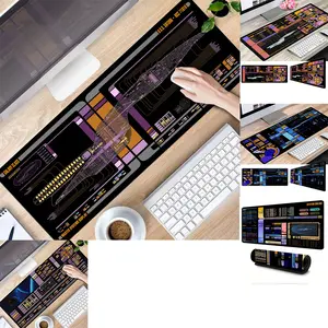 12 Designs 71810 Sci-fi Control Console Display Desk Mat, Trekkie Trekker 80x30 cm Large Mouse pad for Desk, Gamer Mouse pad, Gaming Computer Accessories