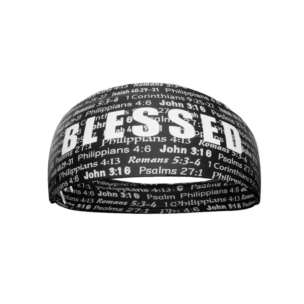 Black BLESSED Headband Black BLESSED Headband