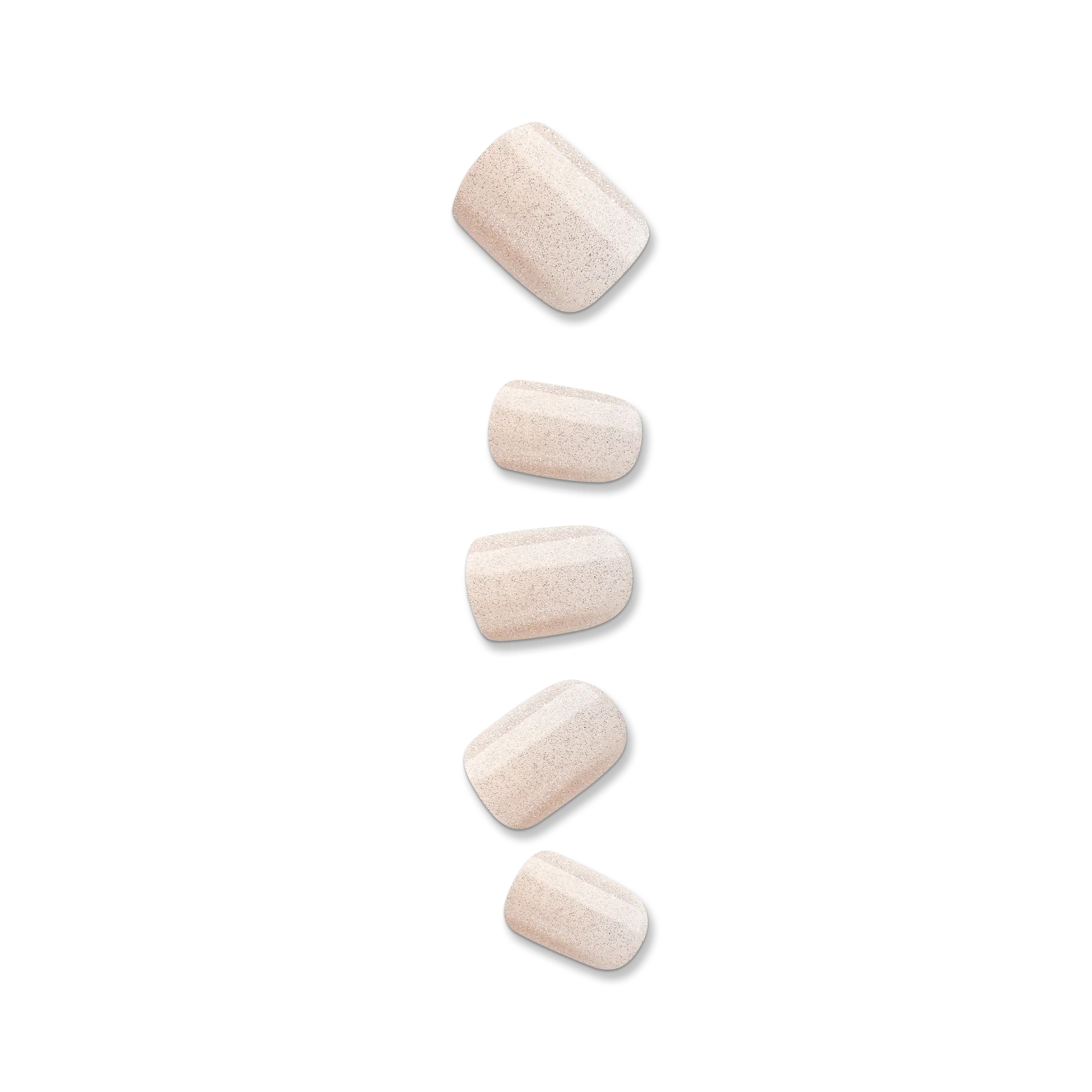 colorFX by Impress No Glue Fake Press On Nails - Rebel | Solid, White, Short, Squoval, Manicure