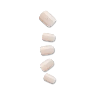 colorFX by Impress No Glue Fake Press On Nails - Rebel | Solid, White, Short, Squoval, Manicure
