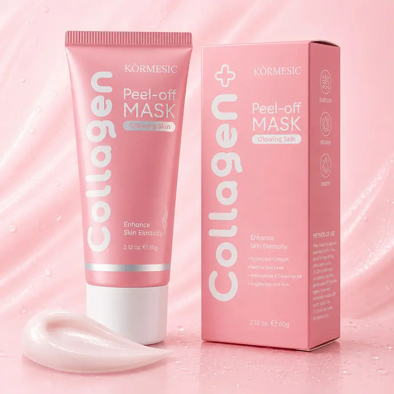 3-Pack Collagen Overnight Tear-Off Facial Mask, 2.12fl.oz - Moisturizing, Firming, Mild Exfoliating, Radiant Skin - Suitable for Adults, Various Skin Types, Ideal for Night Routine (Apply Overnight)