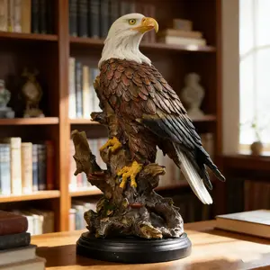 Large-Scale Eagle Resin Craft, High-Detail Soaring Eagle Sculpture, Museum Exhibition Hall Art Display, Gallery Decoration, Statue