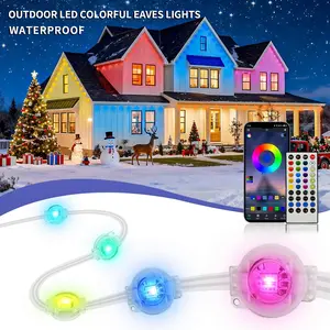 Permanent Outdoor Lights, RGB LED Outdoor Lights for House, App & Remote Control, Scene Mode, IP67 Waterproof Christmas Light, Holiday, Party, Halloween Decorations,Gifts