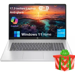 HP 17inch Laptop Computer, up to 32GB RAM, 512GB SSD, 17.3" HD+ 250 Nits IPS Anti-Glare Display, Intel 8-Core i3 N305 CPU, Windows 11 Home, Wifi6, for Business and Students