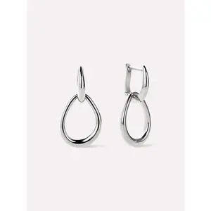 Silver Drop Earrings - Sage Silver