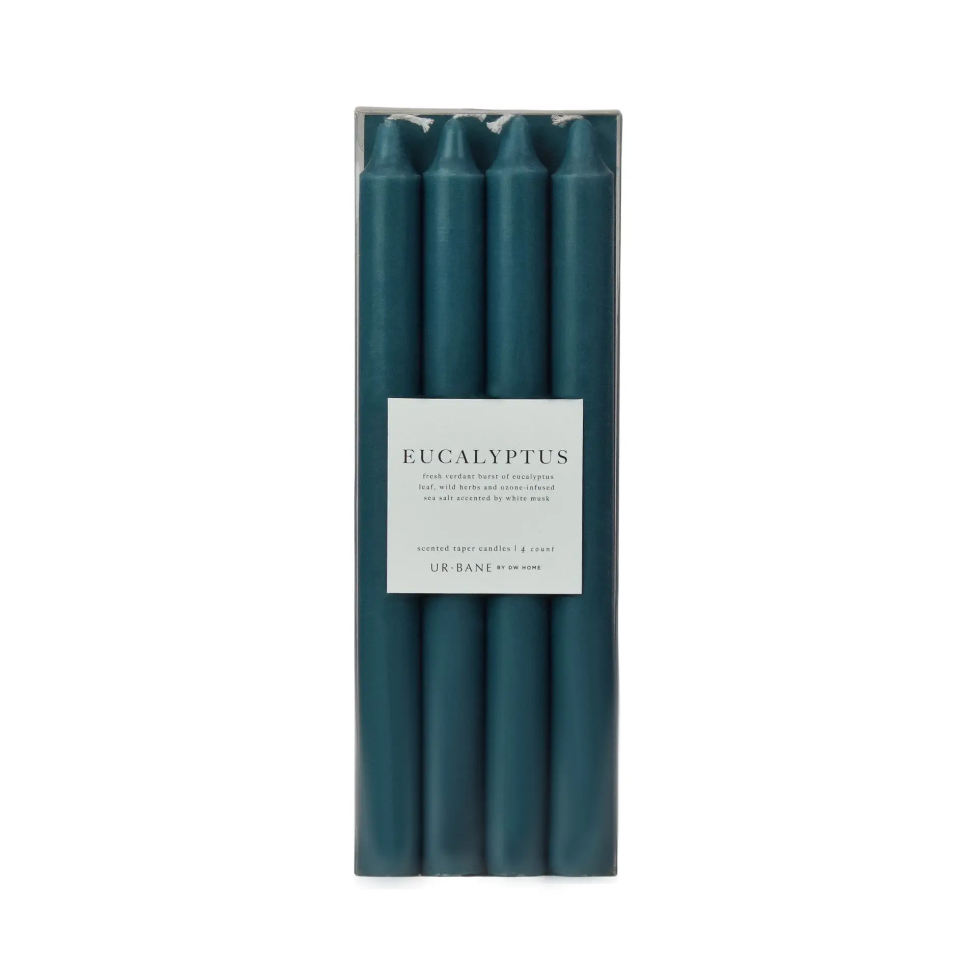 Eucalyptus Scent Fragrance Aroma Candle, 4-Pack Taper Decor Candles for Home Decor
