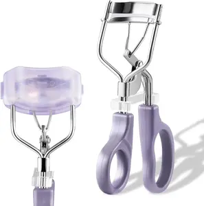GöSol Professional Eyelash Curler with 19.5° Curved Design for Natural Fake Curly or Straight Lashes Includes Protective Cover & Ergonomic Handle