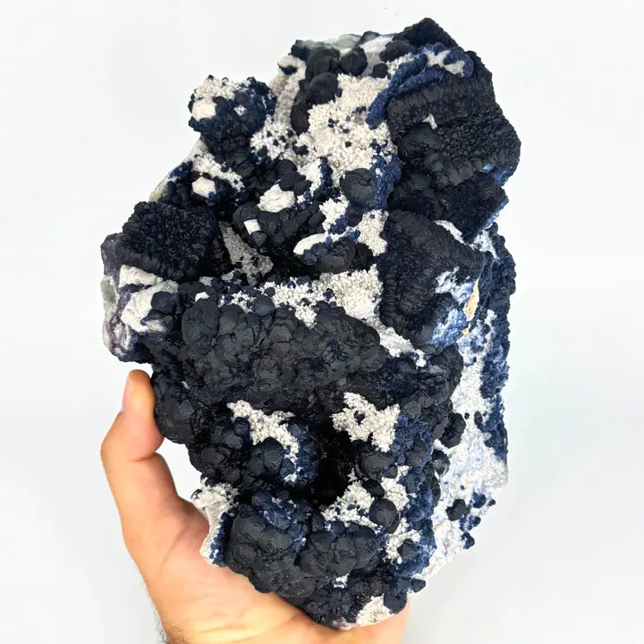Blueberry Fluorite on Quartz (MUSEUM GRADE, Personal Collection)
