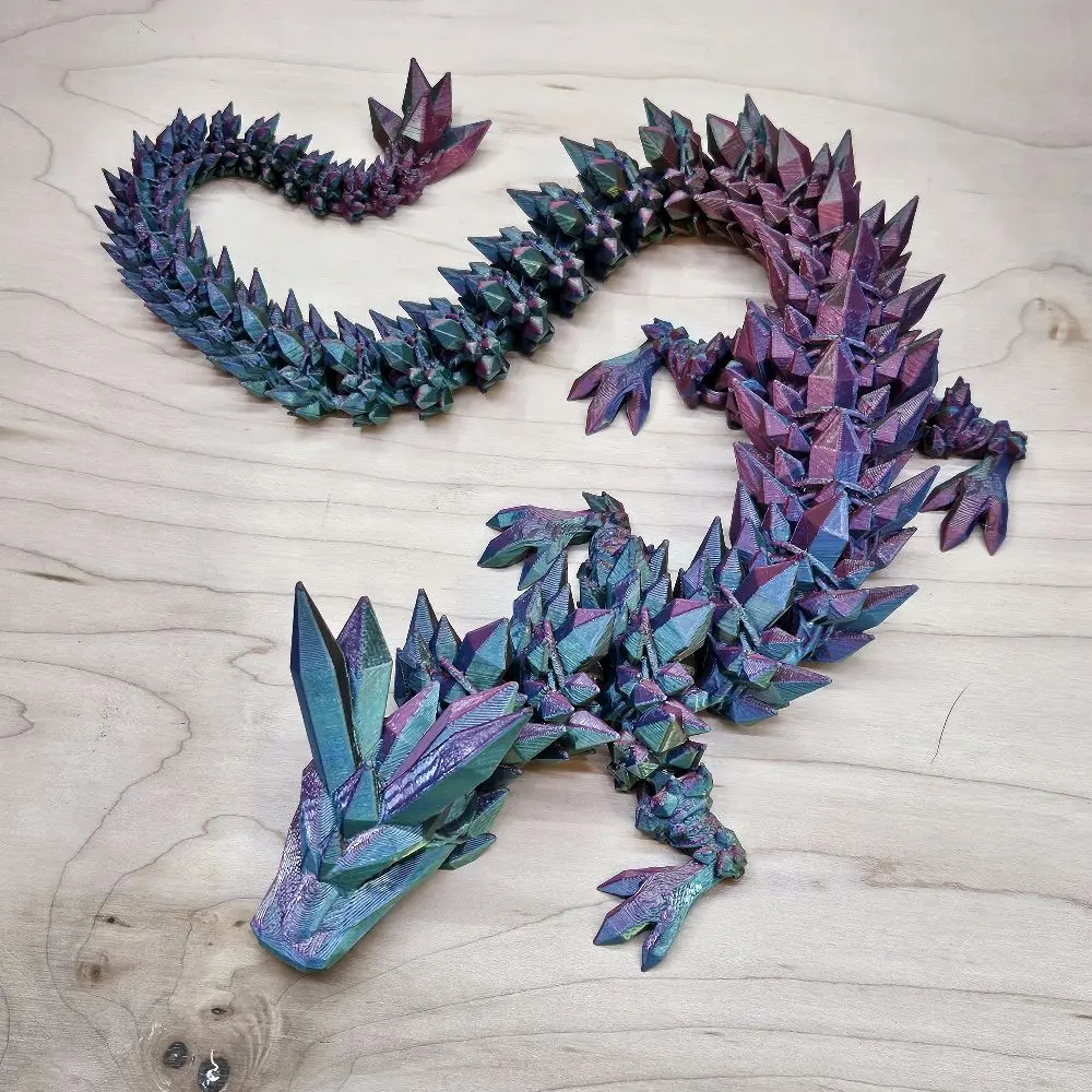 XL rainbow crystal dragon!