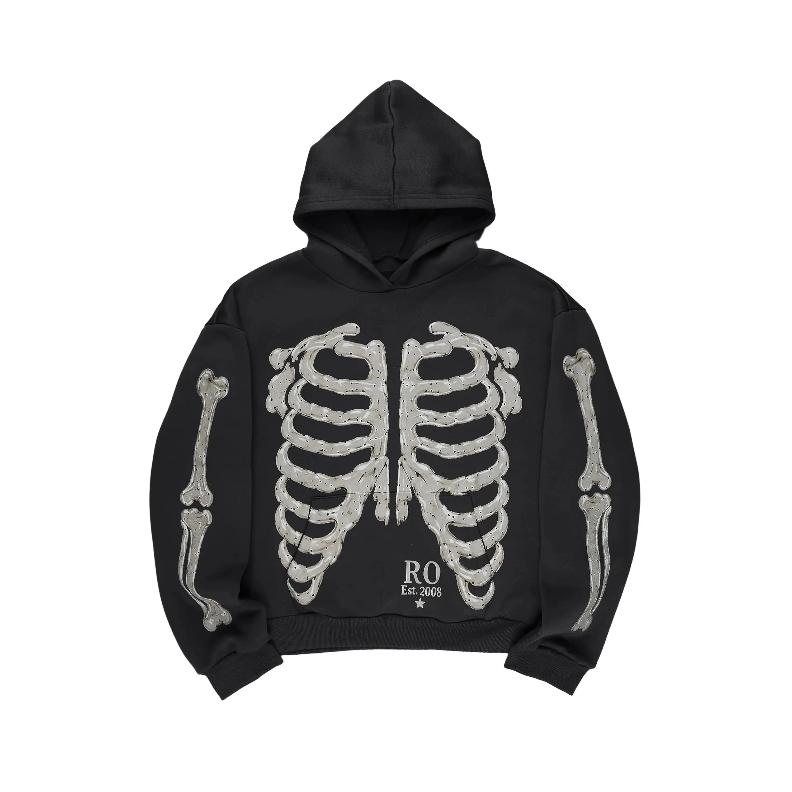 Boys Misrev Black/White Graphic Hoodie