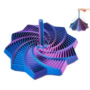 Expanded Sensory Fidget Relief Star with Handles Model Colorful Fractal Fidget Hexagon desktop decoration
