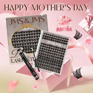 Miss Bella Kit l JMS&JMS Portable Classic 8-18mm Volume D-Curl Eyelash Cluster DIY Lash Extensions at Home Makeup Cosmetic Cat Eye No Remover #SummerVibes
