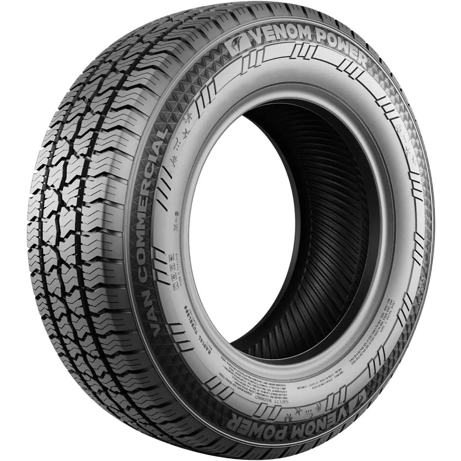 Tire Venom Power Van-Co AllSeason 235/65R16 Load F 12 Ply Van Commercial