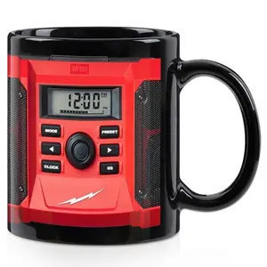 11oz Ceramic Coffee Mug with Creative Speaker Design, Ideal for Everyday Coffee & Water, Perfect for Birthdays, Parties & Holidays Drinkware