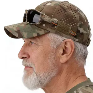 Pull Patch Multicam Camo Curved Bill Snapback Style Trucker Hat | Tactical Cap
