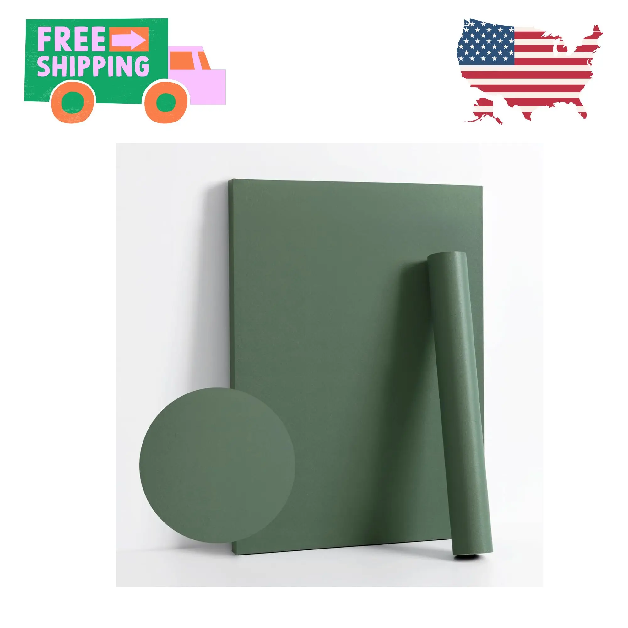 118''x17.7'' Green Peel and Stick Wallpaper Contact Paper