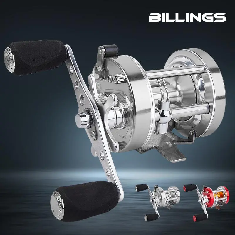BILLINGS BF40-60 Series Baitcasting Fishing Reel, 6+1BB 5.2:1 High Gear Ratio Smooth Freshwater & Saltwater Casting Reels Surf Trolling Reel with Aluminum Spool, Fishing Accessories, Fishing Equipment, Fishing Tools