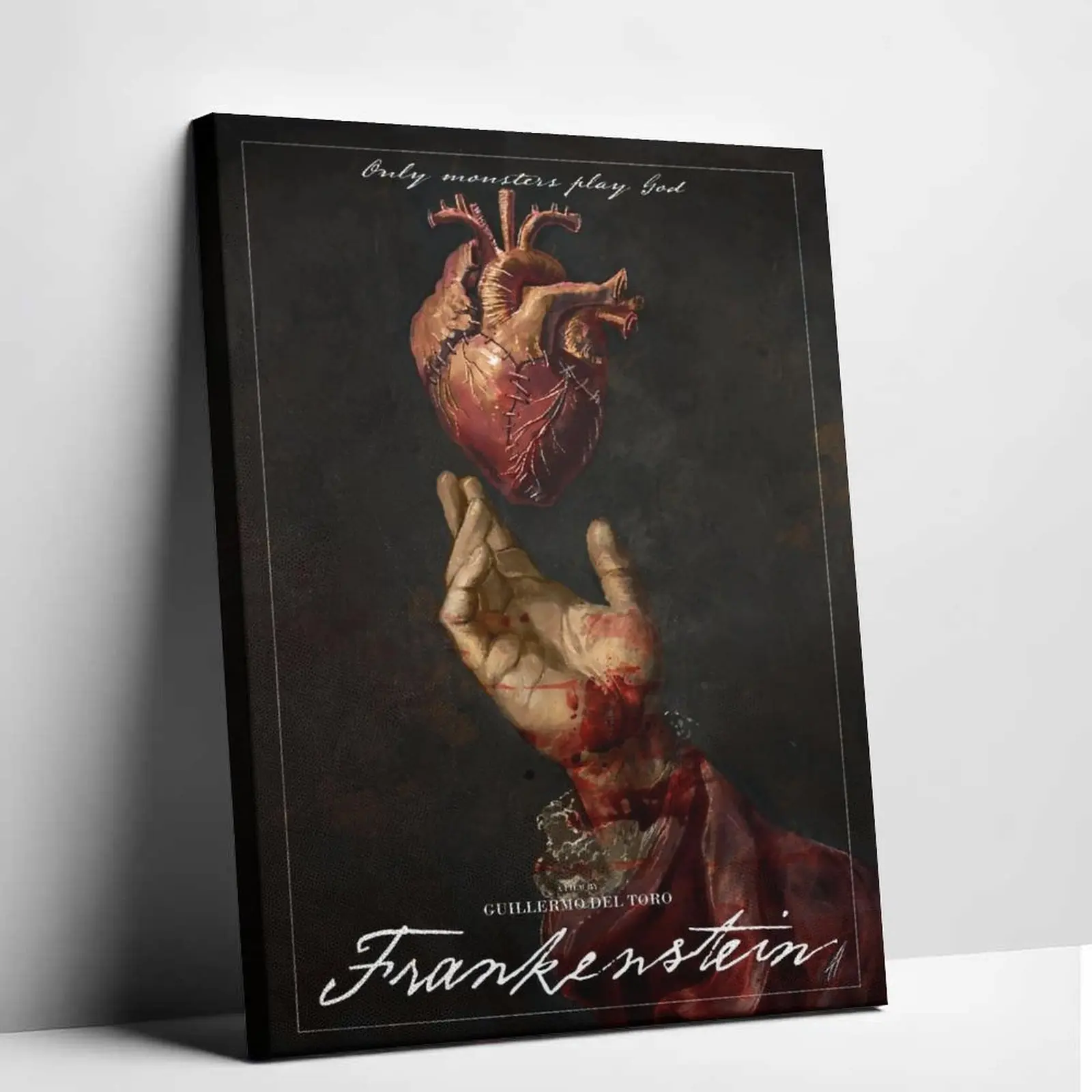 Frankenstein (2025) – Gothic Sci-Fi Poster Wall Art Gothic Home Decor 24x  36  poster posters  room  decor art home decor picture wooden frame wall art