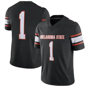 Oklahoma State #1 Football Jersey Shirt, Black Orange College Fan Jersey, Printed Numbers, Game Day Shirt, Unisex Sports Gift