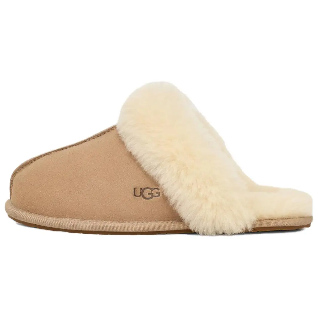 UGG Wmns Scuffette II 'Sand' Slipper, Women, Shoe, Genuine Sheepskin, Casual, Cozy & Comfy, Plush Underfoot, Us W 10, Footwear