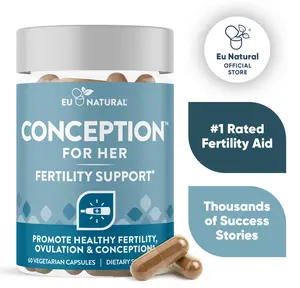 Eu Natural Conception for Her Fertility Supplements for Women – Aids Ovulation, Hormonal Balance, & Regular Cycles – Prenatal Vitamin Support with Myo-Inositol, L-MethylFolate, Vitamin D, Vitex