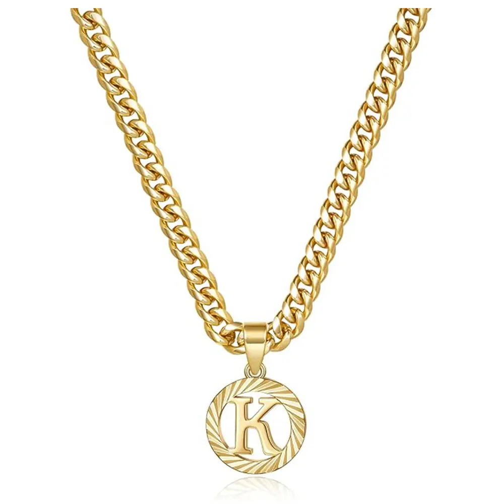 New 26 Capital Letters Hollow Initial Necklace, Light Luxury Cuban Links Choker, High-End Letter Chain Necklace, Luxury Statement Costume Jewelry, Initial Necklaces, Cuban Links Necklaces