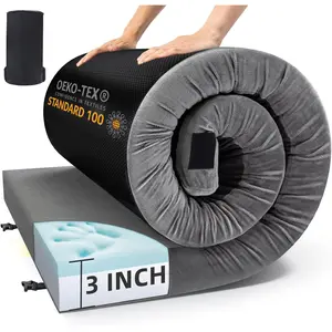 Sleeping Pad for Adults, Comfortable Thick Floor Sleeping Mats for   Tent with Removable Travel Bag