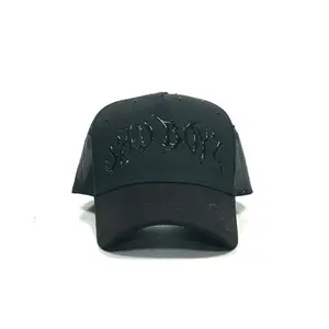 Premium highquality hat for men sad boyz all black