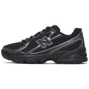 NEW BALANCE 740v2 'Black Silver Metallic' Running Sneakers, Men's/Women's, US 7-13, Medium Width, Laces Closure, All-Season Sports Footwear