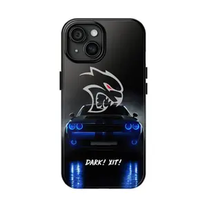Hellcat Redeye Hard Dodge Challenger SRT Cell Themed Phone Case Premium Matte Texture, Protection, Shockproof, Anti-Drop, Anti-Fingerprint For IPhone 17-12, Pro Max, Pro Plus, and Samsung S25-22 Protection Safety