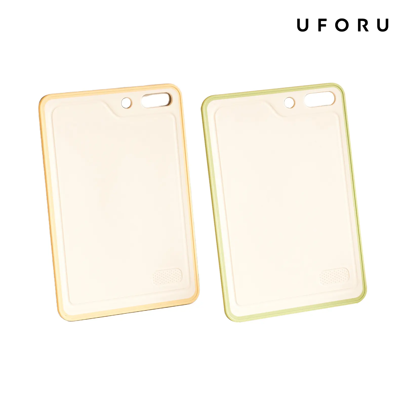 UFORU Plastic  Chopping Board,Kitchen-Safe, BPA-Free, Non-Slip Design, Ideal for Cooking and Camping, Dishwasher Safe, Double-Sided Use, Handle Included, Dimensions 15.8“ x 10.6” x 0.6", Stylish Kitchenware#SummerWins#DFYD
