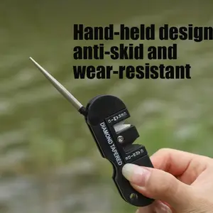 4-Piece Whetstone Set, Rectangular & Round Sharpeners, Portable Outdoor Tool, Aluminum Alloy Case, Multi-Function Knife Sharpener Kit