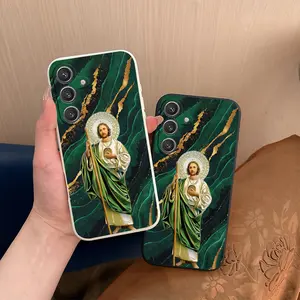 Phone Case - Green Jade Icon for Samsung forSamsung Galaxy S26 S25 S24 S23 S22 For iphone 17 16 15 14 13 12 11 17Air Plus Pro Promax TPU Unisex Anti-Drop Anti-Skid Printed Phone Case
