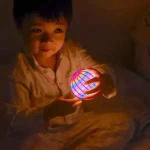 Boomerang Hover Ball Drone with LED Neon Lights, Flying Magic Toy for Ages 4+