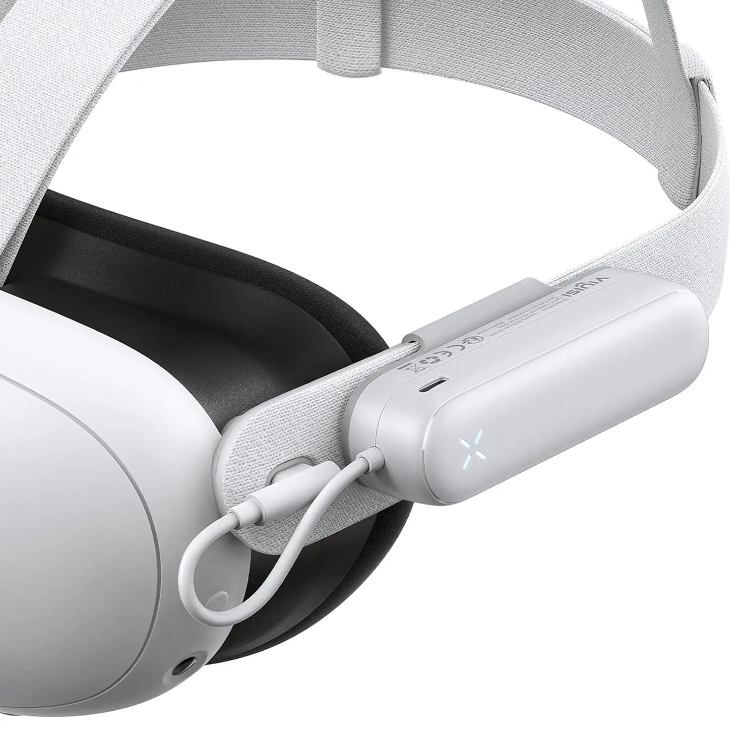 Pack for  Quest 3 and 2, 5000mAh Power  for Extended Playtime, Lightweight VR Charger Accessories Compatible with Oculus Quest  and Elite Straps