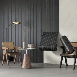 1 Roll 3D Herringbone Wall Panel, 6m Long Wood Grain Wall Panel, Vinyl 3D Grid Wallpaper, Waterproof Foam Thickened Wallpaper, Suitable for Wal Renovation, Office, Bedroom, Feature Wall, Wall Decoration