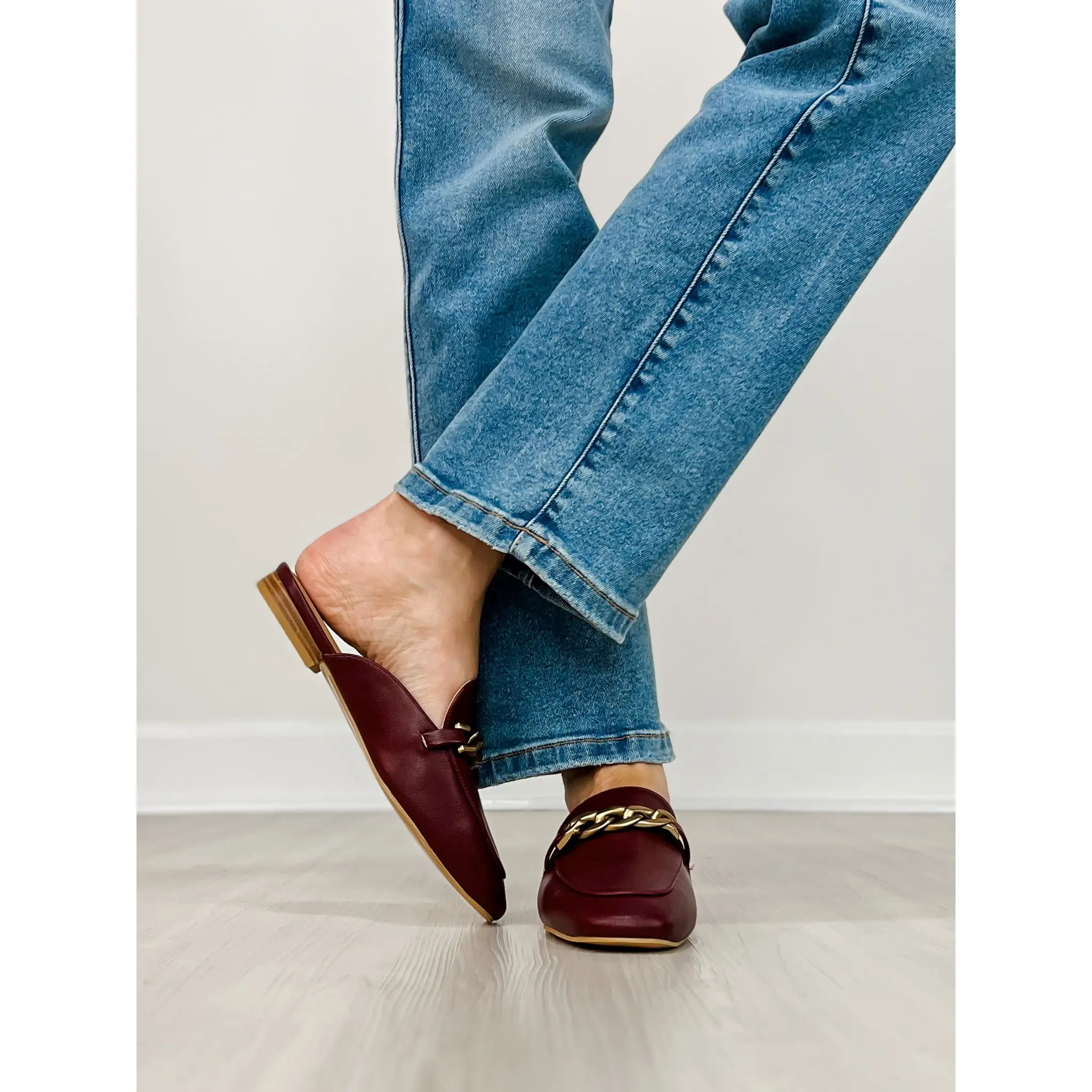 Corkys Keepsake Mules in BURGUNDY