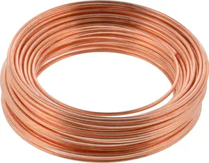 Bare Copper Wire Rope Spool of Wire - 18 Gauge Polished Hobby Cable, 25 ft, Corrosion Resistant, 14 lbs Load Capacity, Ideal for Crafts & DIY, Electrical Home Improvement | 35263