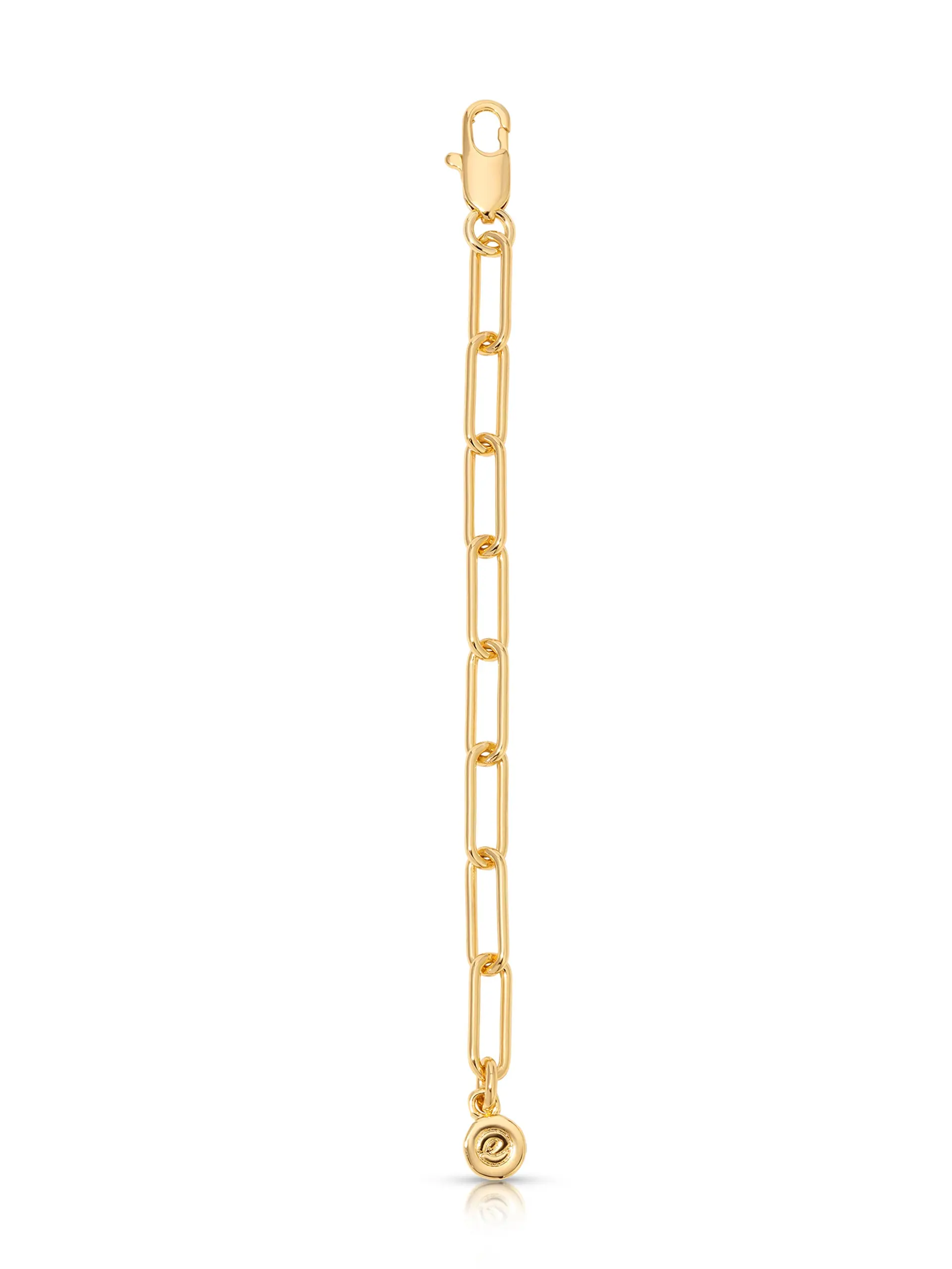 5 Inch Large Link Chain Extender Gold Plated Necklace